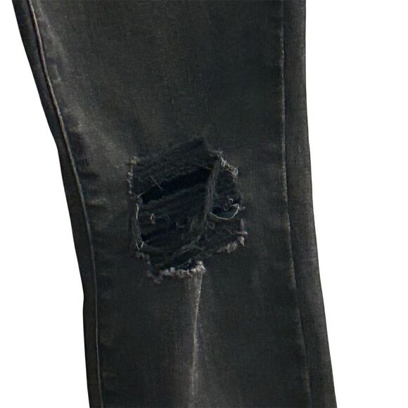 PacSun Women's High Rise Jegging Jeans Black Distressed Size 24 - Picture 5 of 15